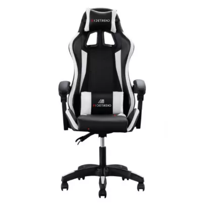 Fauteuil gaming lux RIDE TREND Blanc et Noir