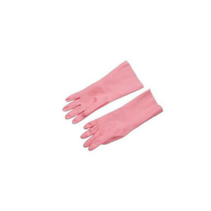 Image de Gants de ménage en latex rose THOMAS - Taille 6