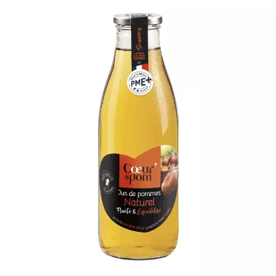 Jus de pomme naturel CŒUR' DE POM 1L