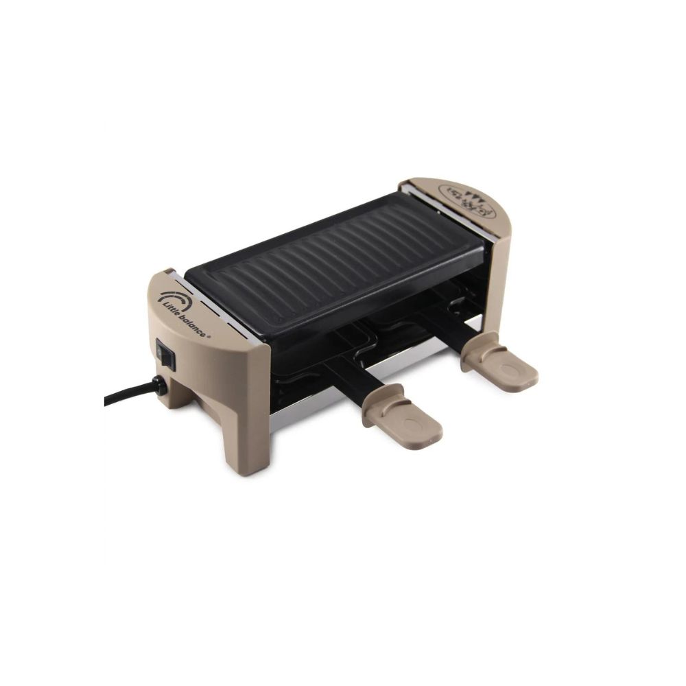LITTLE BALANCE 8750 Grill & Cheese Meuuuh...! - Appareil Raclette Grill 2 En 1 1400W Poivre