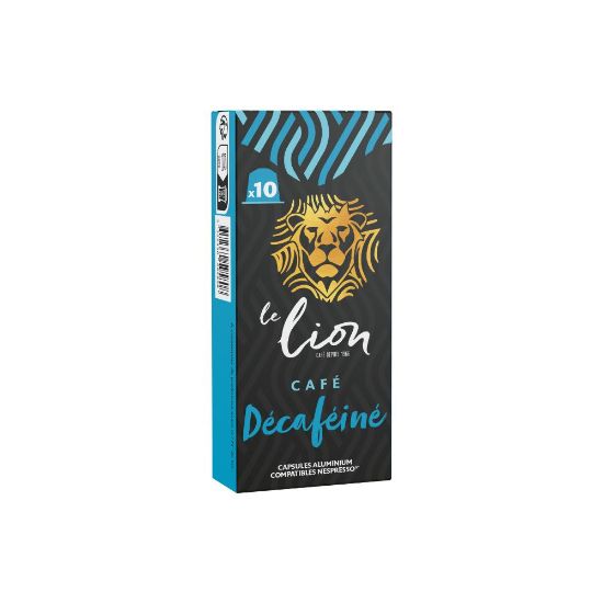 Image de Boîte de Capsules de café LE LION Décaféiné 5,0g x 10 - Compatibles Nespresso
