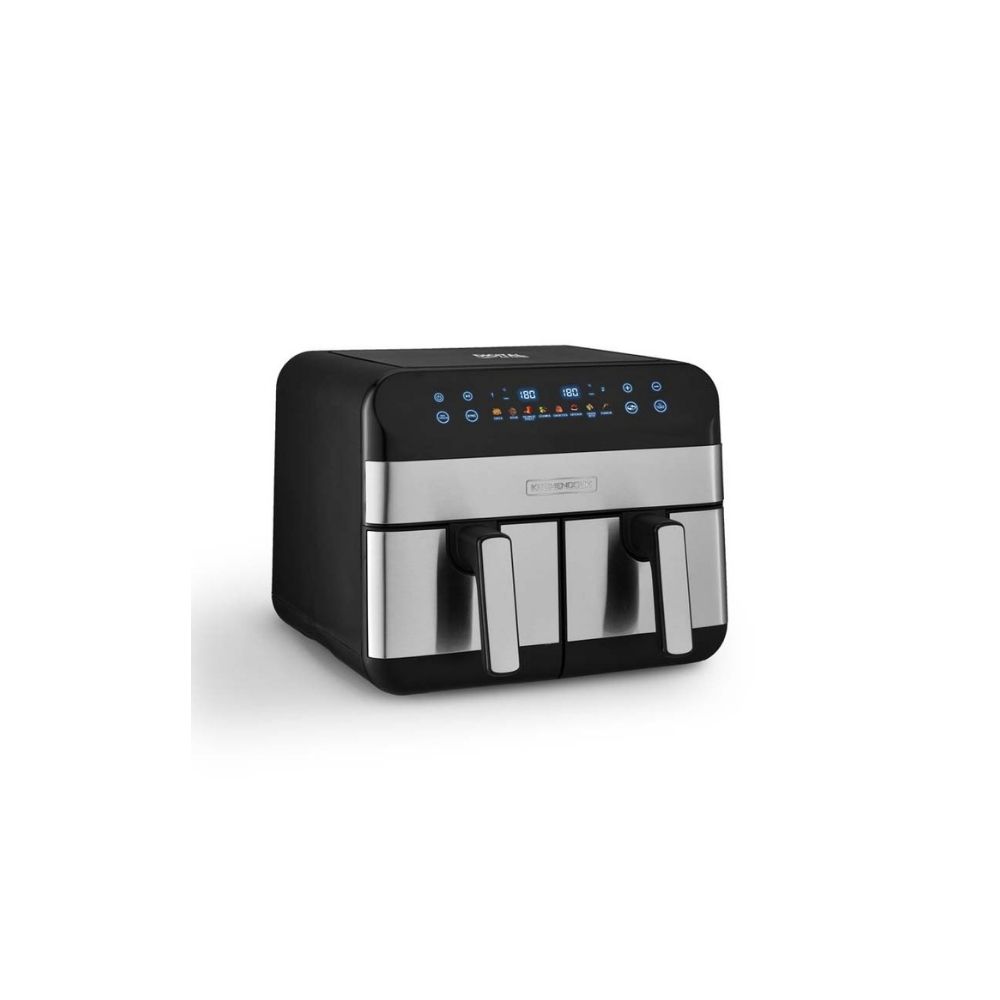 Cuisson Santé 9 Programmes 9L Deux Tiroirs - 9 Programmes - Smart Finish - Cuisson Sans Huile Friteuse Air Chaud Juskys