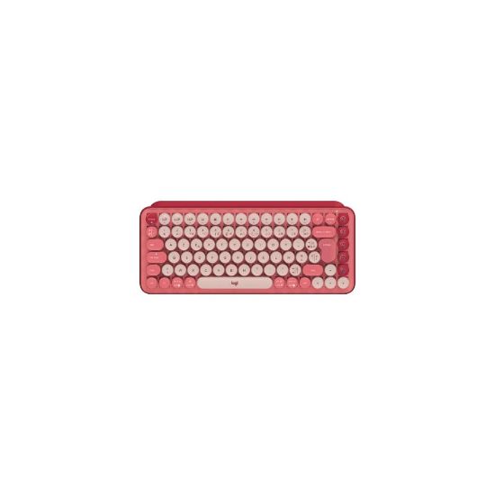 Picture of Clavier mécanique sans fil doté de touches émoji personnalisables - Logitech Pop Keys - Rose