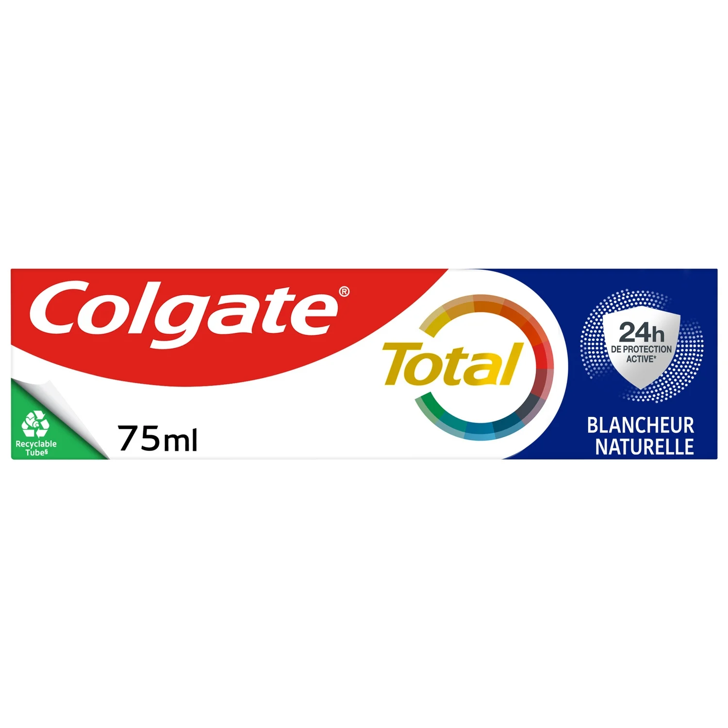 Dentifrice blancheur naturelle COLGATE Total 24H