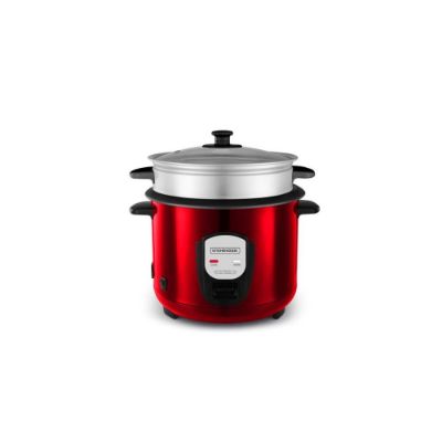 Cuiseur à riz 1,8L avec panier vapeur - Kitchencook Japan x Red - rouge