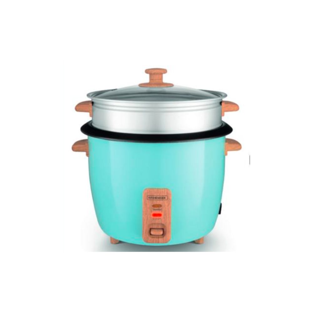 Cuiseur à riz 1,8L avec panier vapeur - Kitchencook Japan x Wood Blue ...