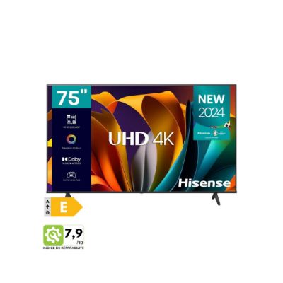 Smart TV LED 75" (189cm) 4K | DOLBY VISION - Hisense 75A6N