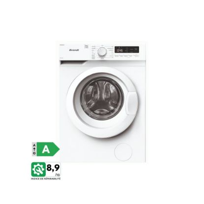 Picture of Lave-linge 8kg 1400tr/min Vapeur - Brandt WFB181QW