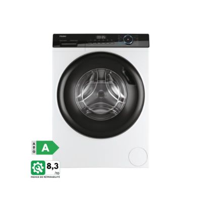Lave-linge 10 Kg, 1400 RPM, Moteur Direct Motion, Classe A, Blanc, 15 programmes - Haier I-Pro Series 3 - HW100-B14939-FR