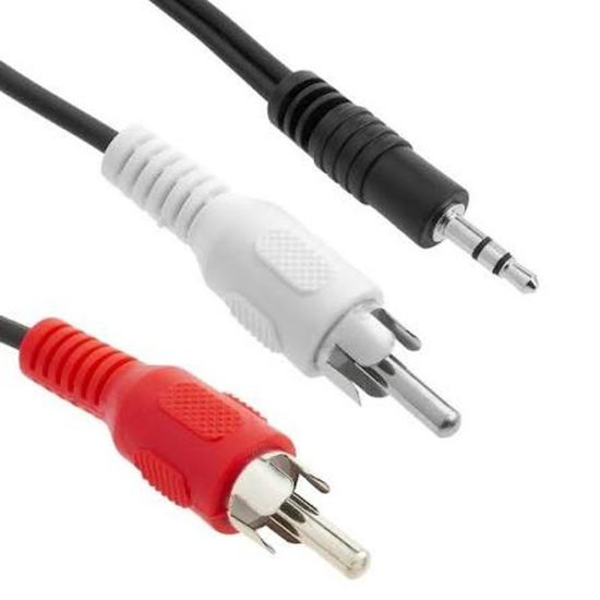 Câble audio 2 RCA mâle/mâle 5 m D2 Diffusion
