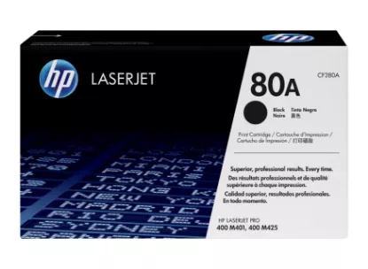 Cartouche toner laser HP 80A - Noir