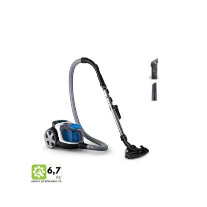 Image de Aspirateur sans sac, 900W, antiallergie, bac 1,5L - Philips Traîneau PowerCyclone 5 Compact FC9332/09