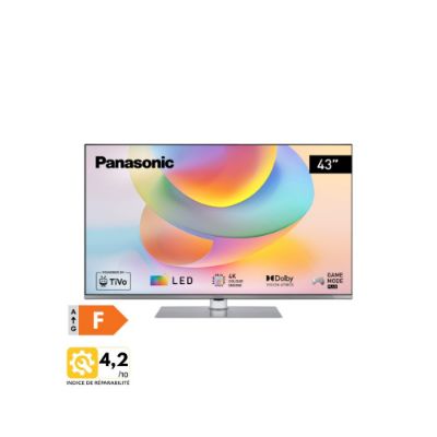 Smart TV LED 43" (109cm) avec TiVo Série W63 Modèle Argent - Panasonic TB-43W63AE6