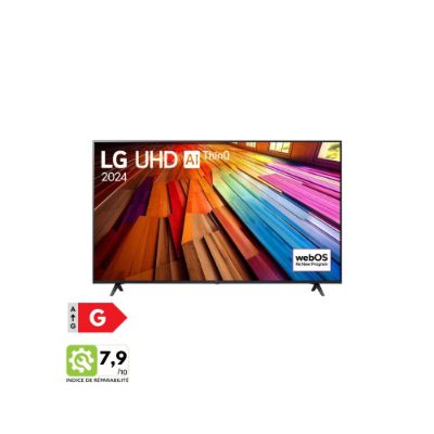 Smart TV LG 4K UHD | 2024 | 55" (139 cm) | Processeur α5 AI 4K Gen7 - 55UT81006LA