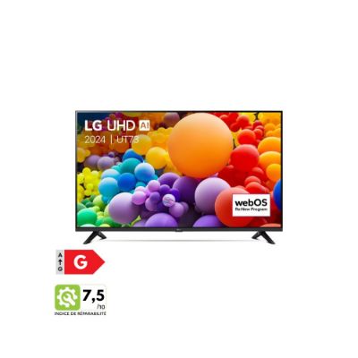 Smart TV LG LED | 2024 | 65" (164 cm) | 4K UHD AI | Processeur α5 AI 4K Gen7 - 65UT73006LA