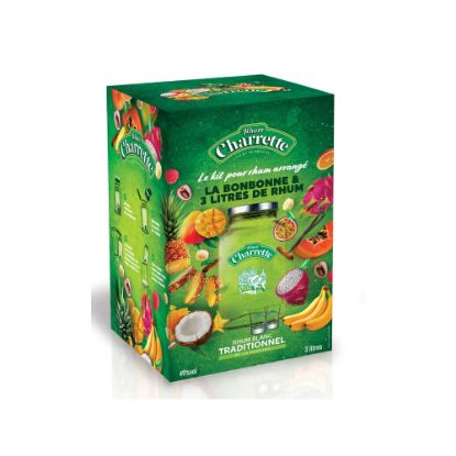 Picture of Kit pour rhum arrangé : Rhum Charrette traditionnel bonbonne arrangés 3L - 49°