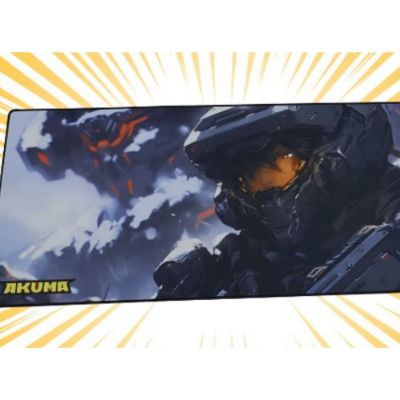 Tapis de souris gaming - Surface de jeu XXL / 3600 cm2 tisses pour la performance - Akuma Cyber P01