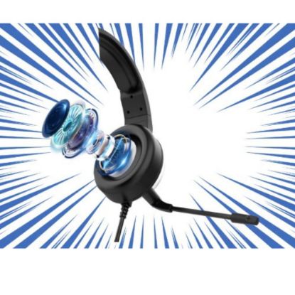 Image de Casque gaming stereo filaire ultraleger pour PS5, blanc - Akuma Seinen H03