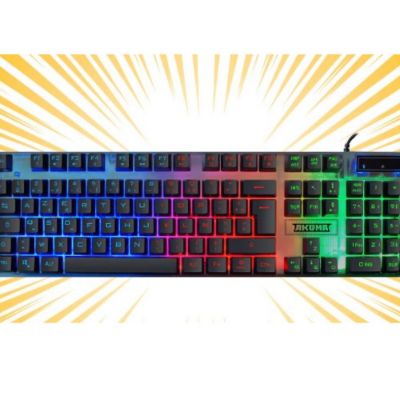 Clavier gaming / Membrane reactive optimisee / Retroeclairage arc-en-ciel - Akuma Shonen K01