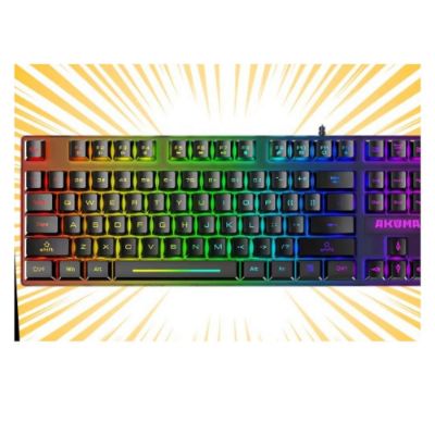 Clavier gaming compact / Membrane ultra-reactive / Macros et effets programmables / Eclairage RGB - Akuma Shonen T02