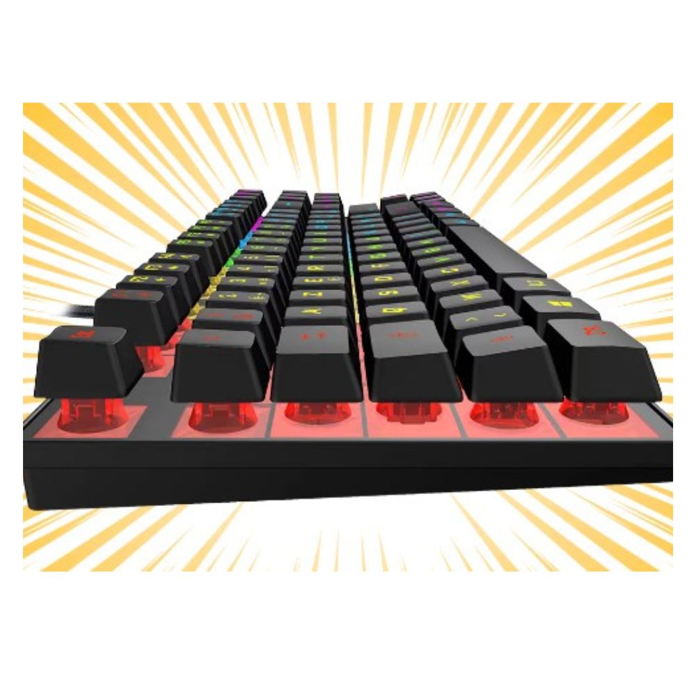 Clavier gaming compact / Membrane ultra-reactive / Macros et effets ...