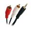 Image de CÂBLE JACK 3.5 / 2 RCA, STEREO, M / M, NOIR, 5M