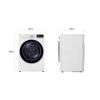 Image de Sèche-linge 10kg Pompe à chaleur | Condenseur Autonettoyant | Compresseur DUAL Inverter et moteur Inverter - LG RH1V50WH