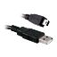 Show details for CÂBLE USB-A / MINI-USB, USB 2.0, M / M, NOIR, 1.8M Picture of CÂBLE USB-A / MINI-USB, USB 2.0, M / M, NOIR, 1.8M
