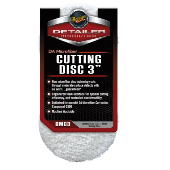 Image de Disques Microfibre de Polissage 3" DAMF Meguiar's DMC3 - lot de 2