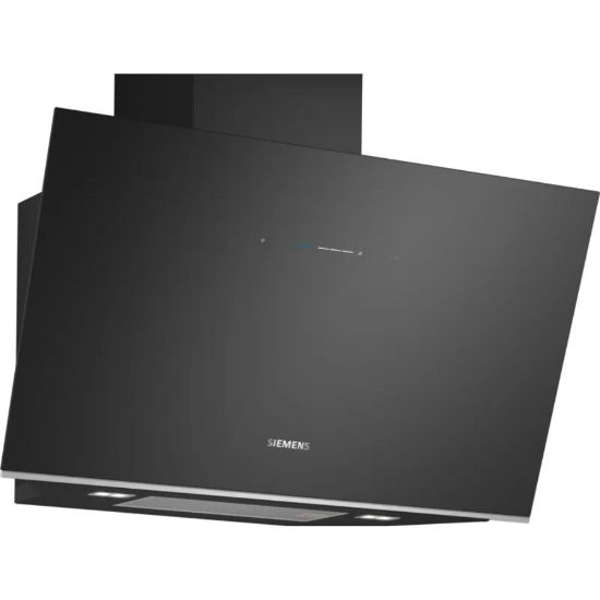Image de Hotte murale 90cm, 944m3/h, Noir avec finition en verre, Noir - Siemens iQ700 LC91KLT60