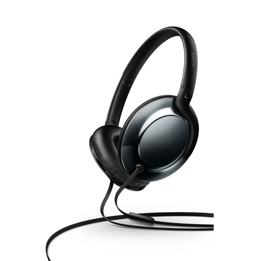 Casque filaire pliable avec Micro - Philips SHL4405BK/00 - Noir ...