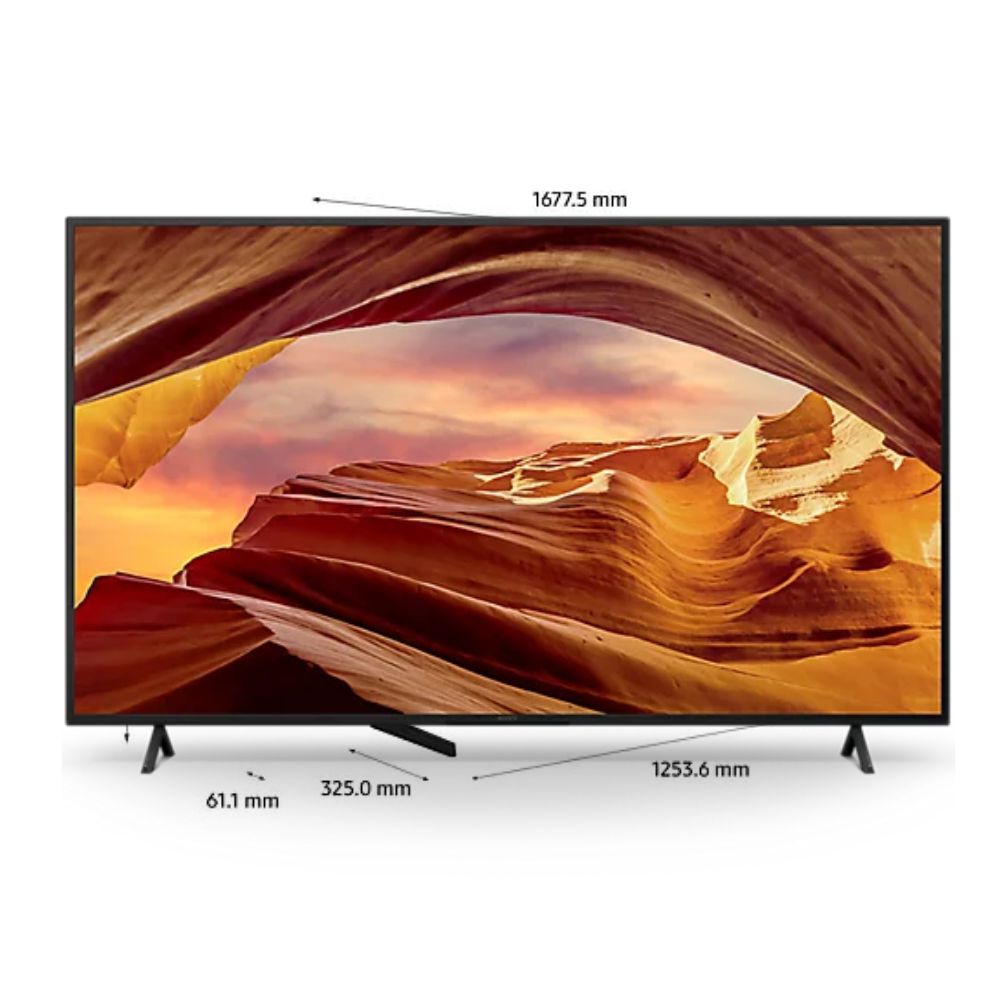 TV LED Sony Bravia 4K KD-55X75WL | 55" (139 cm), Google TV, Processeur X1
