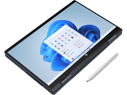 Ordinateur Portable Convertible HP Pavilion x360 14" – Intel Core i5-120U, 16Go RAM, 512Go SSD, Tactile, Bleu, Clavier Rétroéclairé