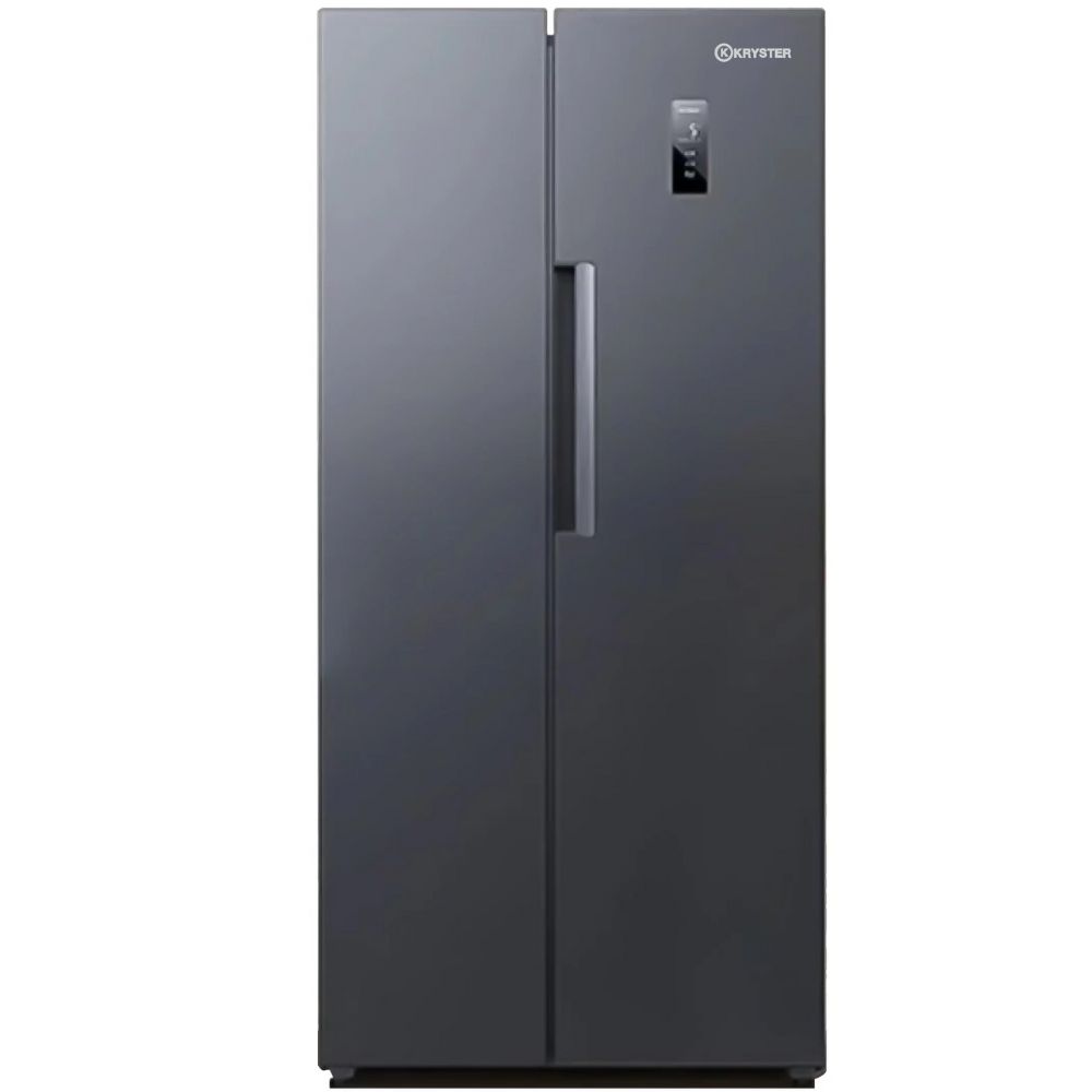 Réfrigérateur Américain KRYSTER KSS454EDG | 444 L - Total No Frost - Inverter - Gris Foncé
