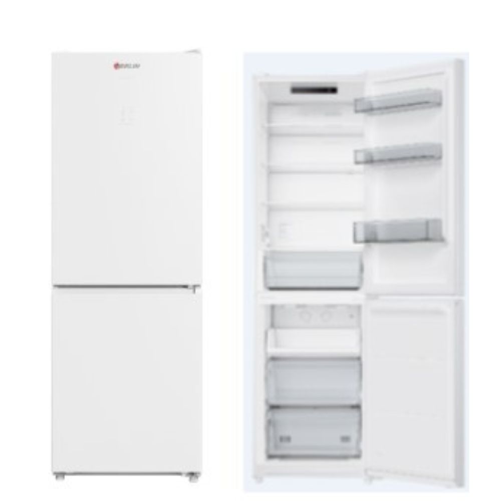 Réfrigérateur combiné 409L No Frost - Merlin MC-CO409E-VB - Verre blanc ...