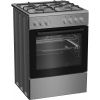Cuisinière mixte 4 feux gaz four électrique 72 L chaleur brassée 60 cm - Beko FBE62131XDT