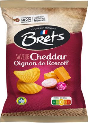 Chips Cheddar Oignons - Brets - 125g