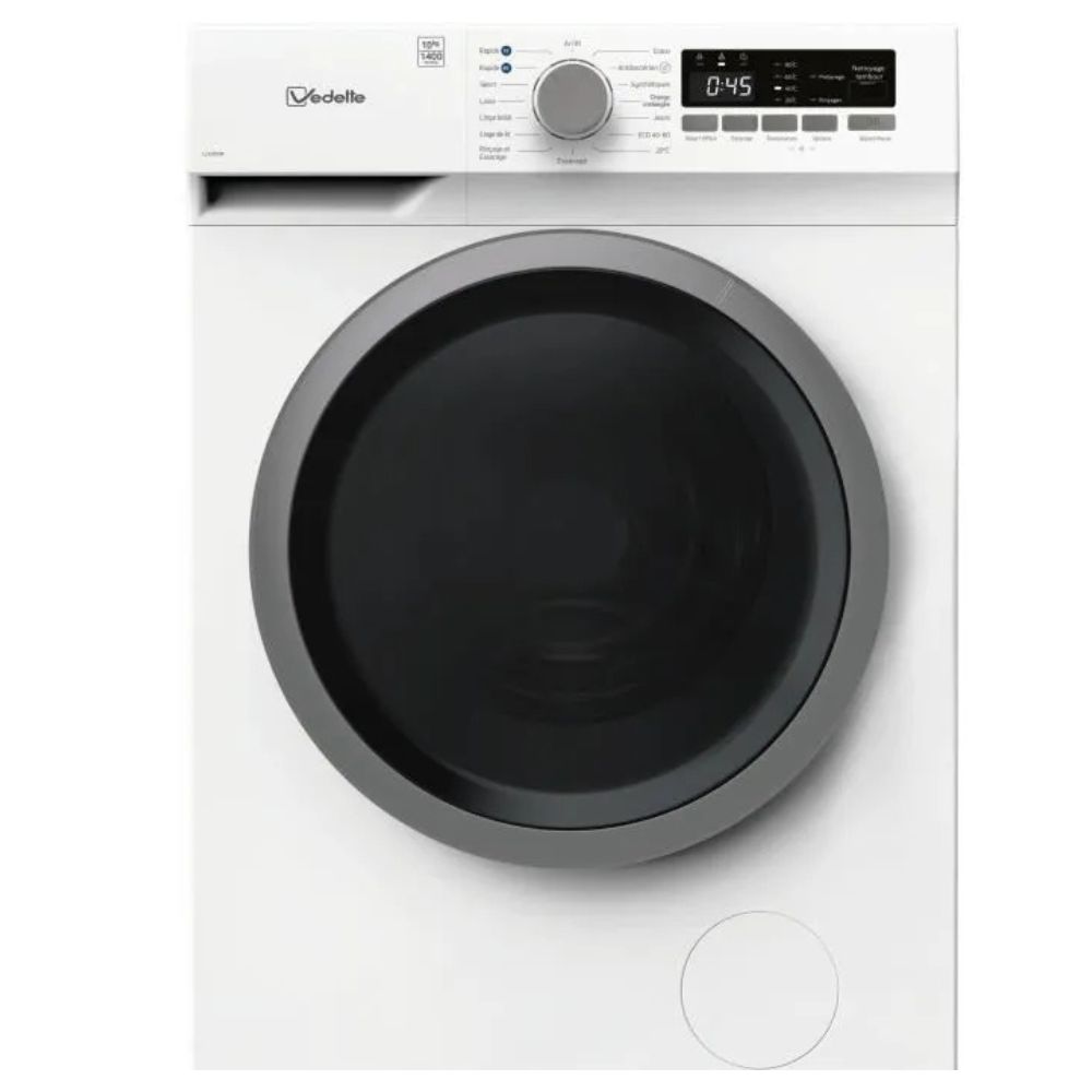 Lave-linge hublot VEDETTE LLV305W 10Kg 1500 tours Moteur Induction