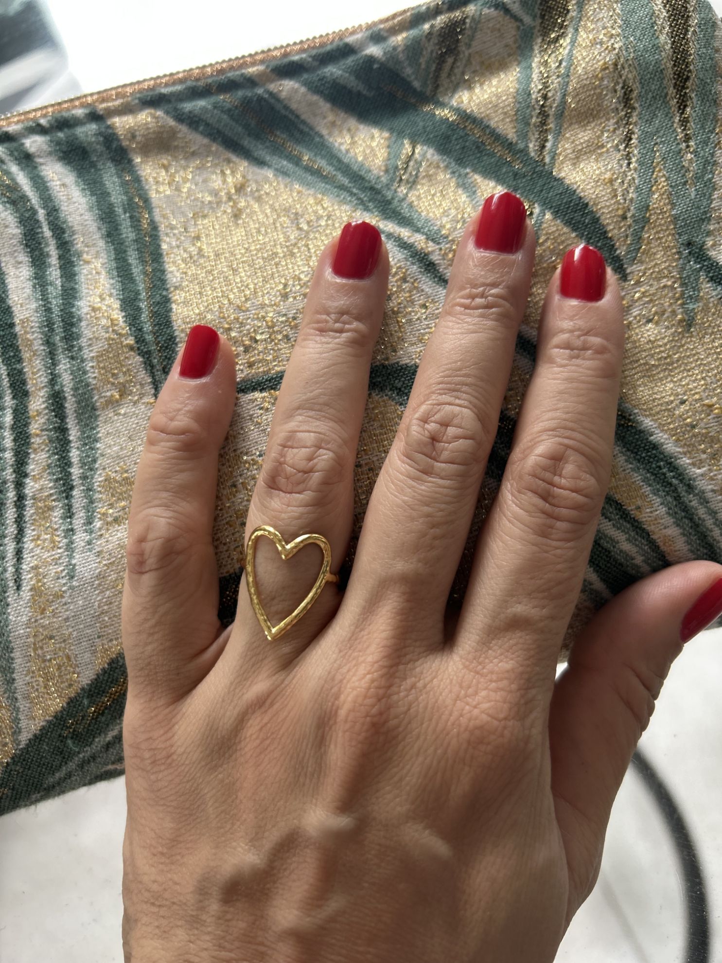 Bague Visage Ajustable En Acier Inoxydable - Dorée Ou Argentée, Forme Ovale, Neuf