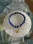 Image de Bracelet Lapis Lazuli  & Plume Dorée