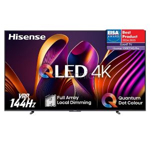 Smart TV Hisense 100" (254 cm) QLED 100E7NQ PRO – 4K UHD 120hz – Dolby Vision IQ & Atmos – HDMI 2.1 – Smart TV VIDAA U 7.6
