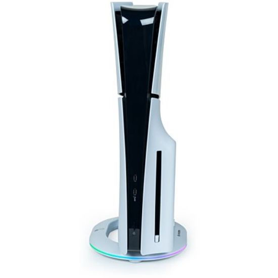 Socle vertical avec rétroéclairage RGB pour PS5 Slim – 2 ports USB – Pieds antidérapants – Câble inclus