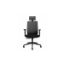 Fauteuil de bureau ROLLER – Ergonomique – Dossier haut résille – Accoudoirs 2D – Synchro 3 positions – Appui-tête réglable – Noir