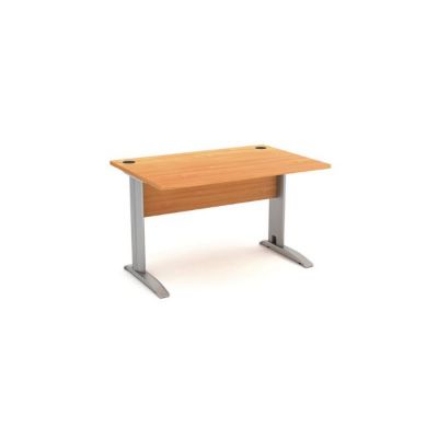 Bureau KORO DESK 120 – Plateau 25 mm – Piètement métal – Passe-câbles – 120 cm