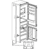 Réfrigérateur combiné intégrable BEKO BCHA306E4SN – 289L – HarvestFresh & No Frost