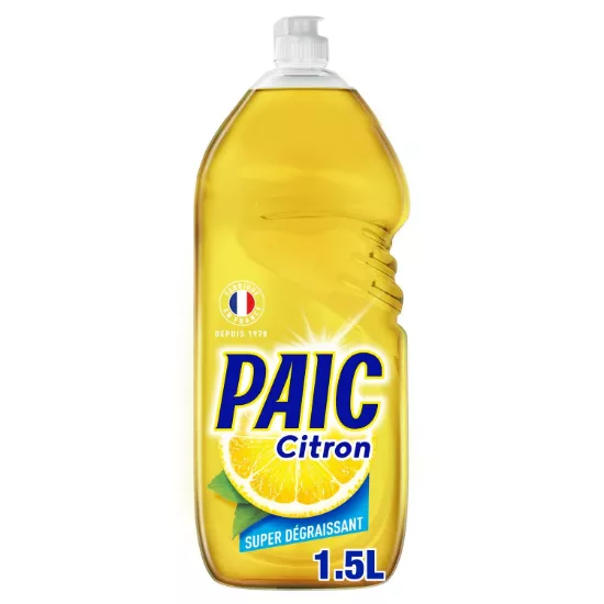 Liquide vaisselle Citron Super Dégraissant PAIC - Bidon 1,5L