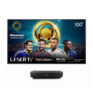 Hisense L9H Laser TV TriChroma 100″ – Projecteur ultra-courte focale 4K HDR, Dolby Vision & Atmos, VIDAA Smart TV, écran ALR inclus