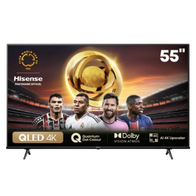 Hisense E7NQ Pro 55″ – TV QLED 4K UHD, Dolby Vision & Atmos, 144 Hz, Full‑LED Local Dimming