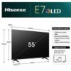 Image de Hisense E7NQ Pro 55″ – TV QLED 4K UHD, Dolby Vision & Atmos, 144 Hz, Full‑LED Local Dimming