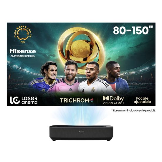 Picture of Hisense PL2 Laser Cinéma – Projecteur UST 4K HDR, Dolby Vision & Atmos, Vidaa U 7.0 – Focale ajustable 80–150″